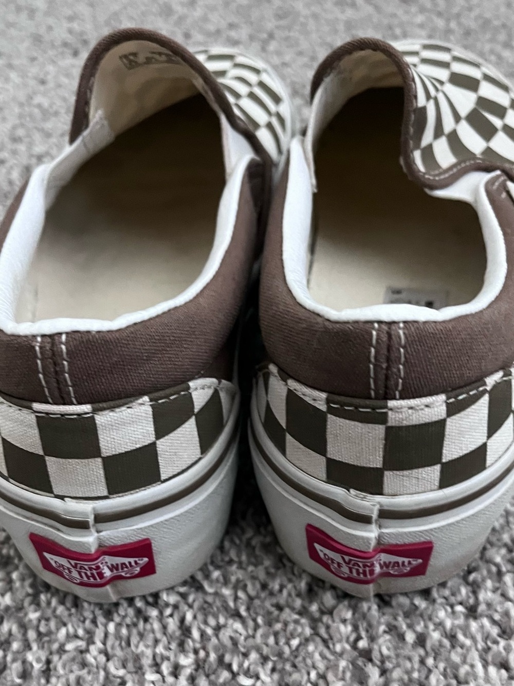 Vans Platform Slip-On Checkerboard Sneakers Size 7 - Picture 4 of 4